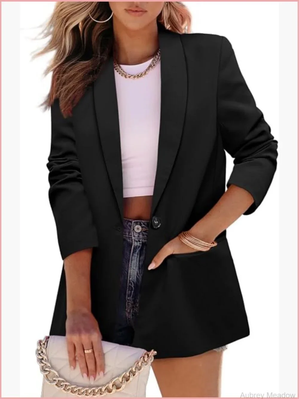 Business Casual Blazer Jacket Lined Professional Work Suit Jacket